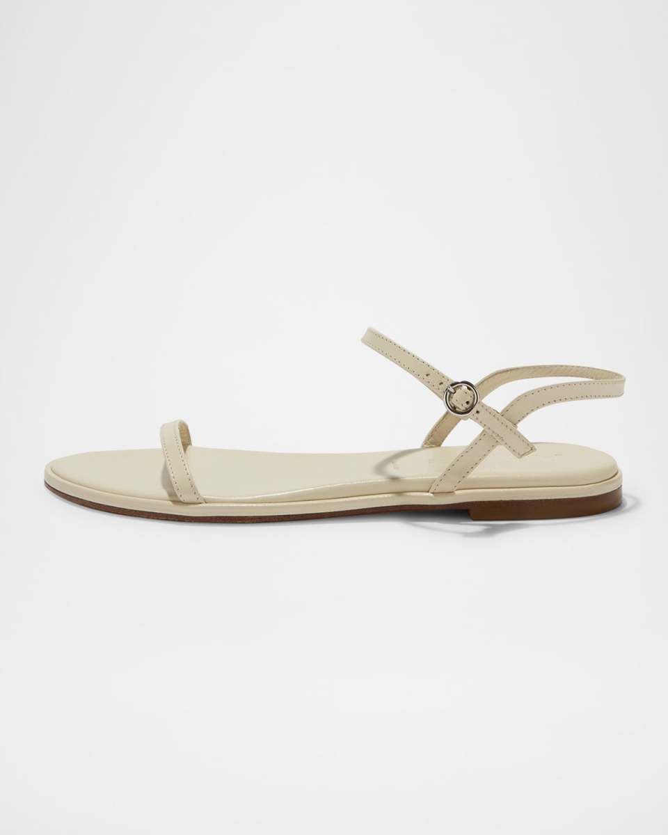 Nettie Leather Ankle-Strap Sandals